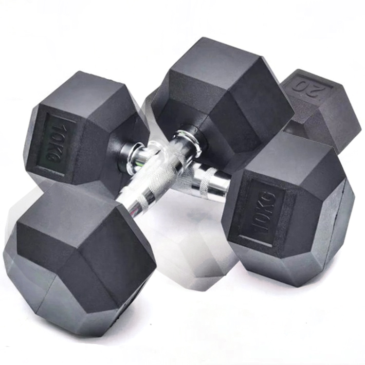 Năm 2021 Bán nóng Quả tạ Hex Dumbbells Cao su Hex Dumbbell Trang chủ Hex Dumbbells Cao su